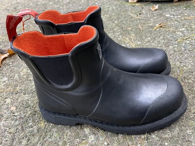 Didriksons Black Rubber Fleece Lined Boots Women s Sz 9 EU 40