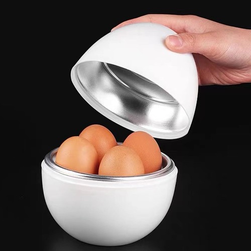 Microwave Eggs Cooker Fast 4-Egg Ball Shape Hard Boiled Egg Steamer Kitchen Tool - Picture 10 of 12