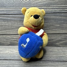 Vintage Disney Winnie The Pooh Hanukkah Blue Dreidle Stuffed Animal Plush 8  