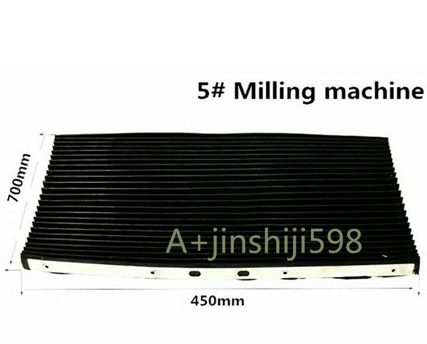 JINSHIJI598 1PC 5# CNC Milling Machine Accordion Type Retractable Way Cover Rubber 450*700mm