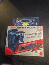 1986 Mattel Bravestarr Evil Laser Fire Backpack #3746 Invisible Infra Red Beam