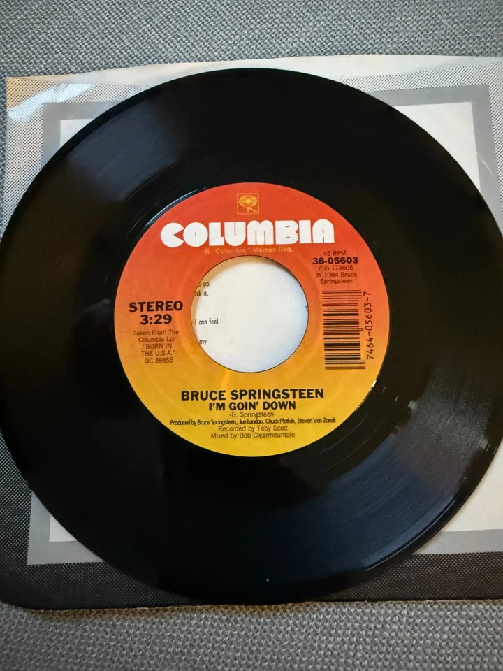 Bruce Springsteen – I'm Goin' Down - 7" Single with PS - 1985 38-05603 - Image 3 of 3
