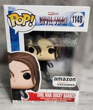 Funko Pop! Civil War: Bucky Barnes | Amazon Exclusive | #1148 w/Soft Protector