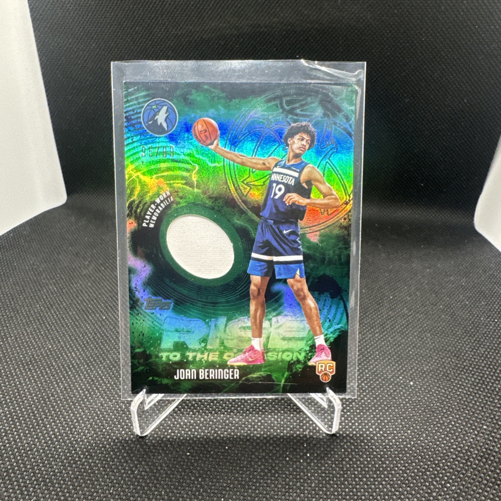 2025-26 Topps Joan Beringer Rise to the Occasion Green  /99 RC Relic