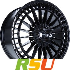 GMP Qstar glossy black 9x21" ET48 LK5 112 ML 66.6 Alufelgen 21 Zoll