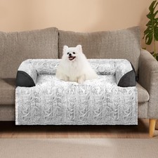 Calming Small Dog Bed for Couch, 35 x 31 inch Removable Couch Cover for Dogs ...