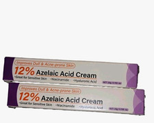 12 Azelaic Acid Face Cream w/ Niacinamide  Hyaluronic Acid 20g Acne