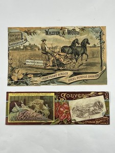 Walter A Wood Harvester & Binder, Peerless Reaper Co Advertising Pieces