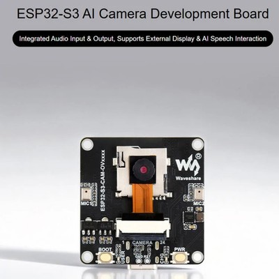 Waveshare ESP32-S3 AIoT Camera Development Board, With GC0308 Camera, With GC214