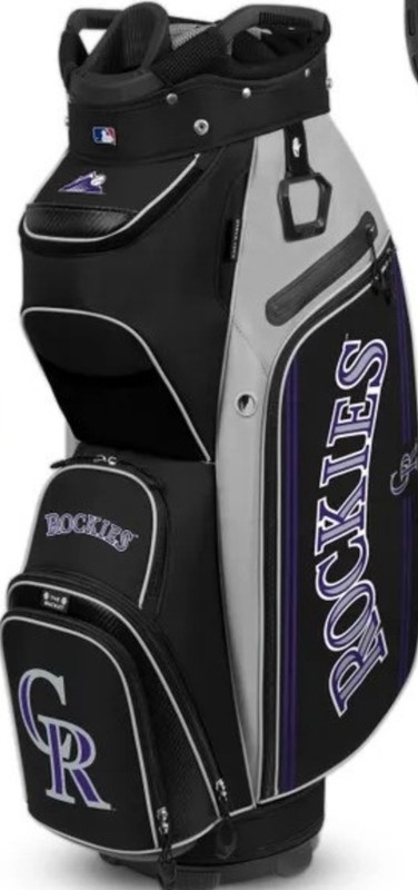 Colorado Rockies Cart Golf Bag MLB BucketII Cooler 14 Place Brand New! Stk Photo