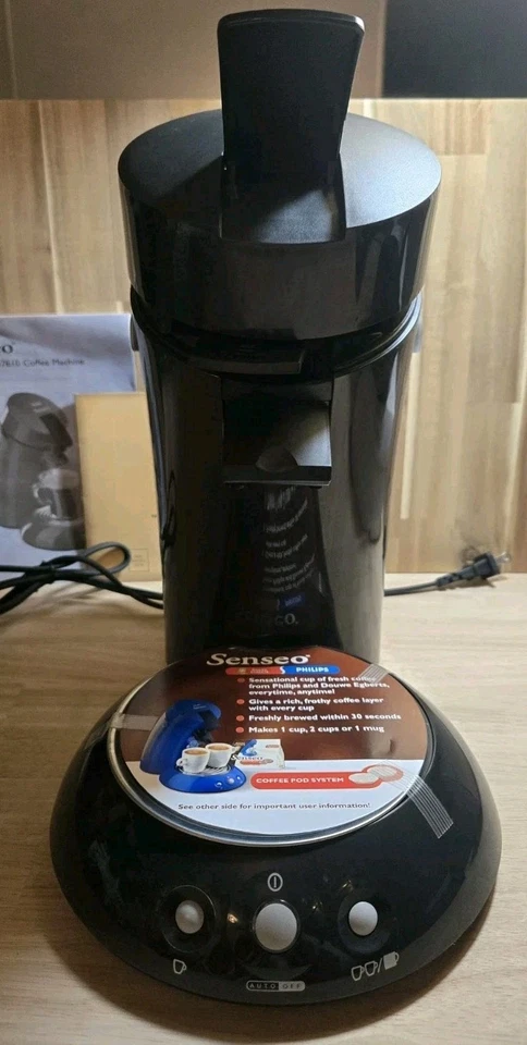 Philips Senseo HD-7810 Blk Single or Dual Serve Pod Coffee Maker Machine W/O Box - Image 3 of 4