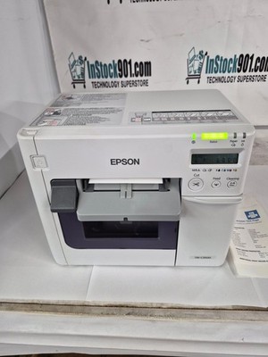 EPSON TM-C3500 COLOR LABEL PRINTER LIGHTLY USED TESTED TO WORK EXCELLENT NO INKS