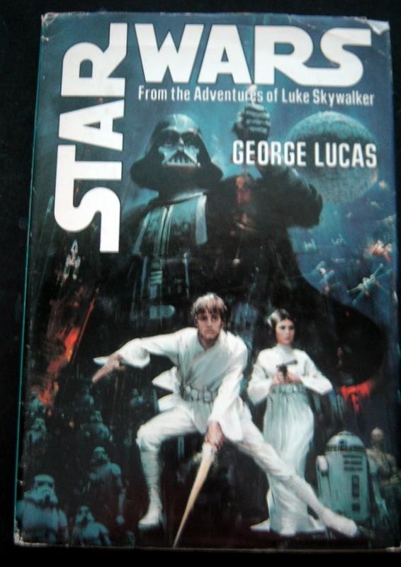 STAR WARS From the Adventures of Luke Skywalkwe BOOK by George Lucas 1976 HC DJ