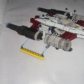 LEGO Star Wars V-19 Torrent 7674 100% Complete Good Condition