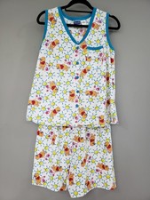 NWOT -Vintage Winnie The Pooh 2 Piece Pajamas Medium 90s Women's Shorts Tank Top