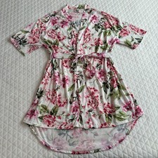 Show Me Your Mumu Robe W/ Belt Size OS Brie Garden Of Blooms Floral Pink Peonies