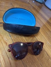 LAURA ASHLEY Sunglasses LASG1112, 51-21-145 Red/Brown Frame, With Case - NEW