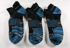 Bombas Hex-Tec Athletic Ankle Socks Lot Of 3 Pairs Size L
