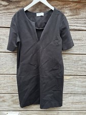 Everlane Women's Size XS Black v-Neck Dress Short Sleeve