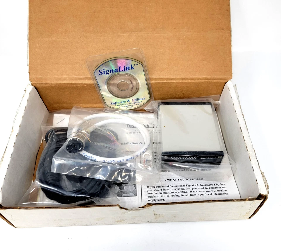SignaLink Model SL-1 Tigertronics Radio Equipment Interface sound card Cables - Image 2 of 4