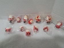 VALICLUD 12pcs Mini Christmas Santa Claus Figure Miniature Snowmen Santa Clause