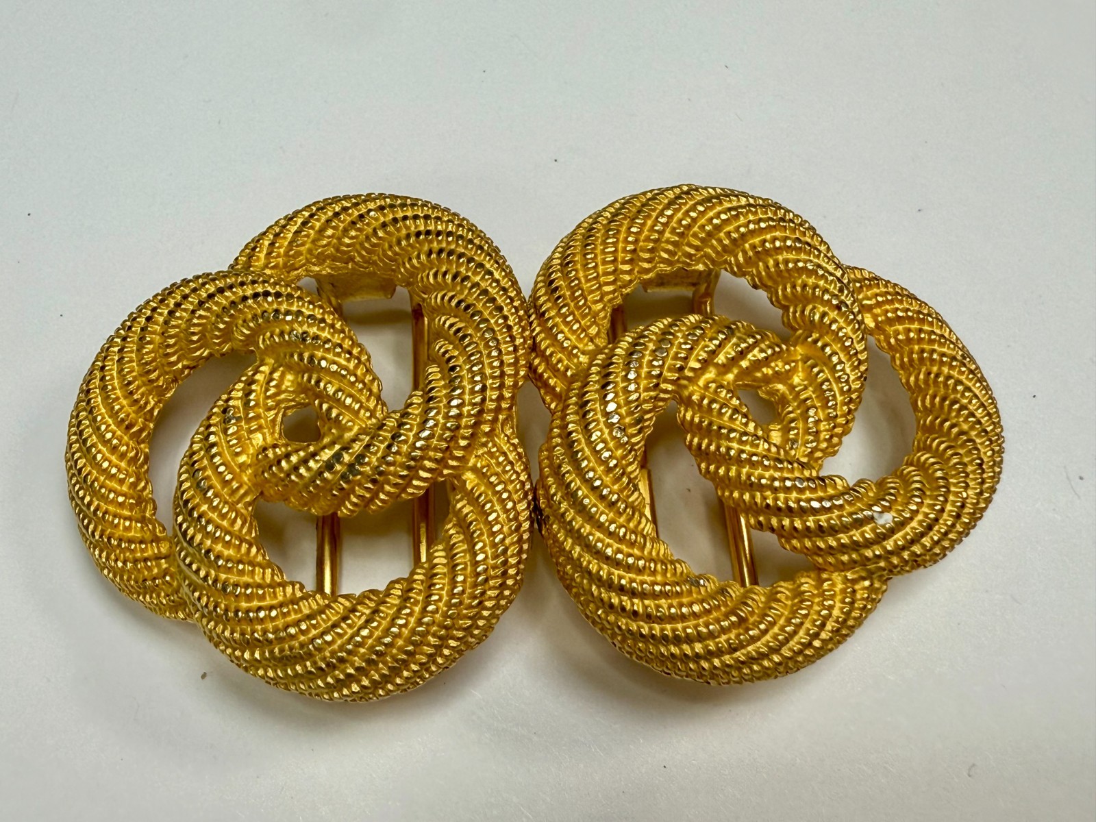 Twisted Rope Textured Interlocking Two Piece Vint… - image 13