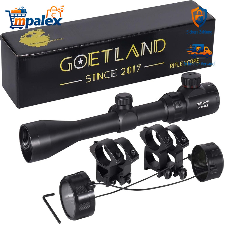 Gewehr Zielfernrohr 3-9x40 EG Airsoft Rot Fadenkreuz