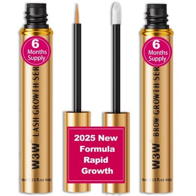 Lash Serum&Eyebrow 0.11 Fl Oz (Pack of 1), Upgraded Lash&Brow Serum Set 