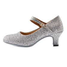 missfiona Women's Glitter Latin Ballroom Dance Shoes Pointed-Toe Y Strap Danc...