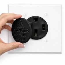 Receptacle Outlet Safety Plug Cover Designed to Fit 125V/220V-250V/277V BLACK