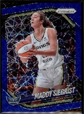 2025 Panini Prizm WNBA #50 Maddy Siegrist Blue Velocity Prizms Dallas Wings