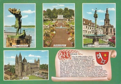 Postcard - (D) - Worms - City Chronicle - around 1970/80