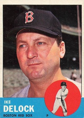 IKE DELOCK 1963 TOPPS BASEBALL #136