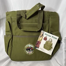 Picnic Time Jeep Jamboree Rubicon Trail Activo Insulated Tote Bag Olive Green