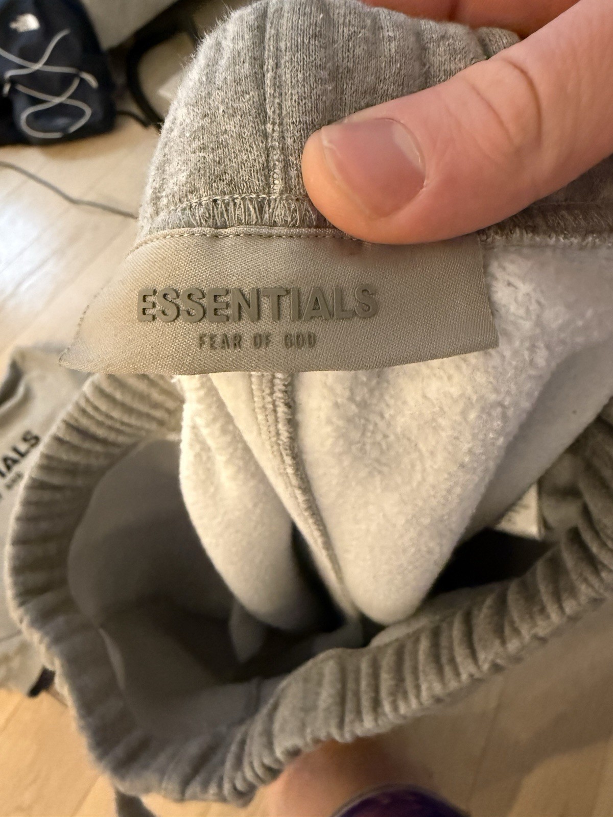 Essentials Fear of God Gray Tracksuit Hoodie & Pants Men's Size S AUTHENTIC thumbnail 3