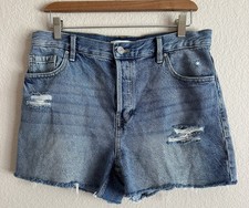 PacSun Vintage Denim Cut Off 3 Shorts Distressed Women s Size 28 Boho Coastal