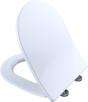 Toto SS247R#01 Slim D-Shape Toilet Seat SoftClose, Plastic, 1/2''