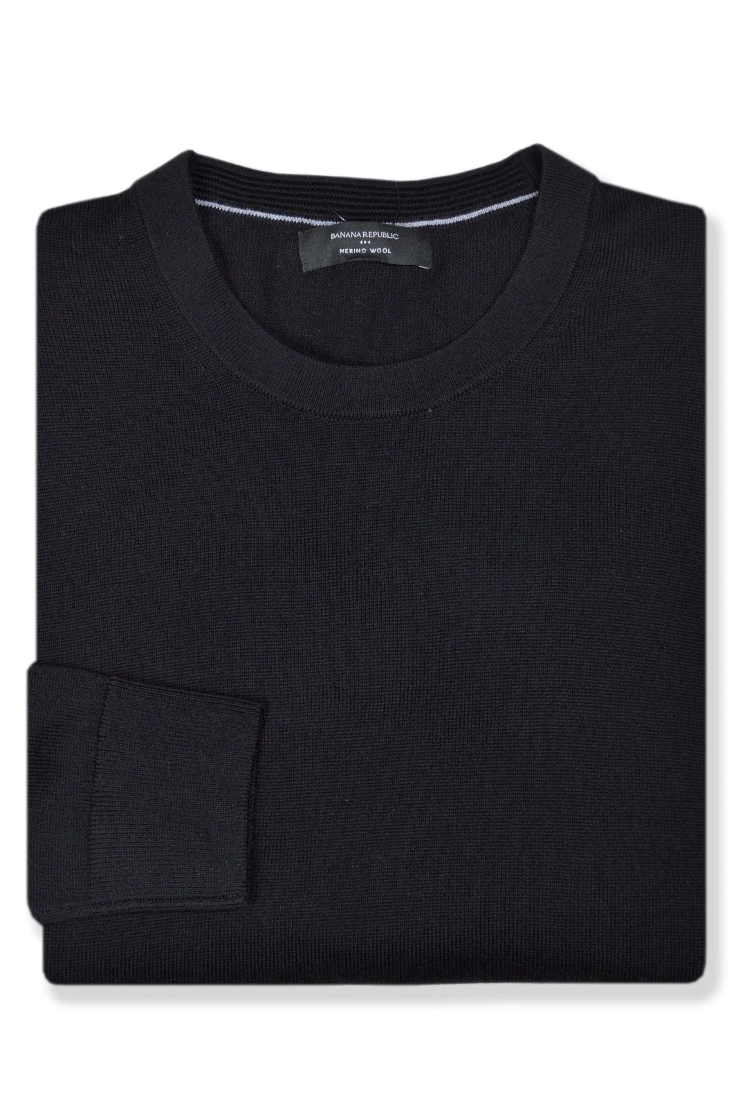 Banana Republic Mens Black Merino Wool Crewneck L/S Sweater , L Large BR-027
Opens in a new window o