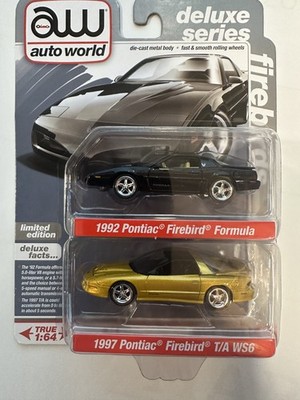 Auto World 2 pk - '92 Pontiac Firebird Formula / '97 Pontiac Firebird T/A (1/64)