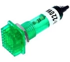 230V Light Indicator neon Lamp, Ø10mm lens 12x16mm green