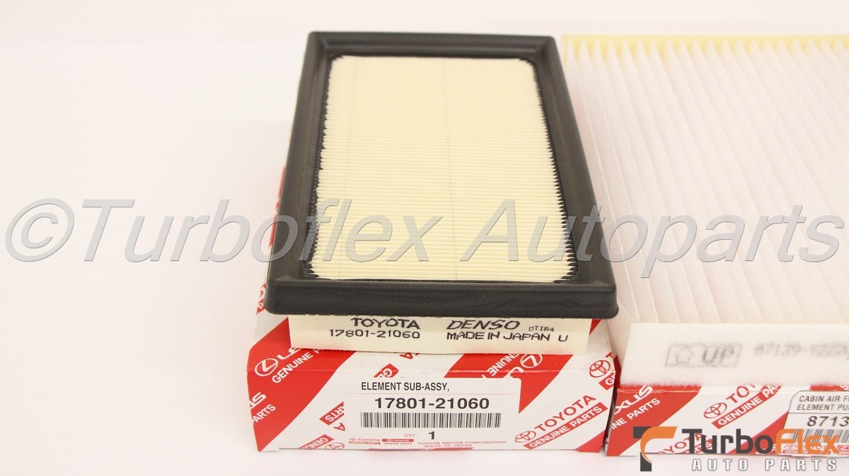 Toyota Prius C 2012-2021 Air & Cabin Filter Kit Genuine 17801