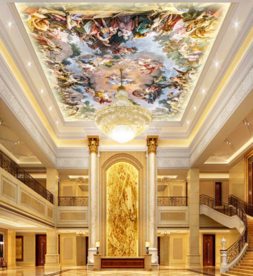 3D Renaissance Angel Fairy - Ceiling Mural -  Ceiling Wallpaper Mural