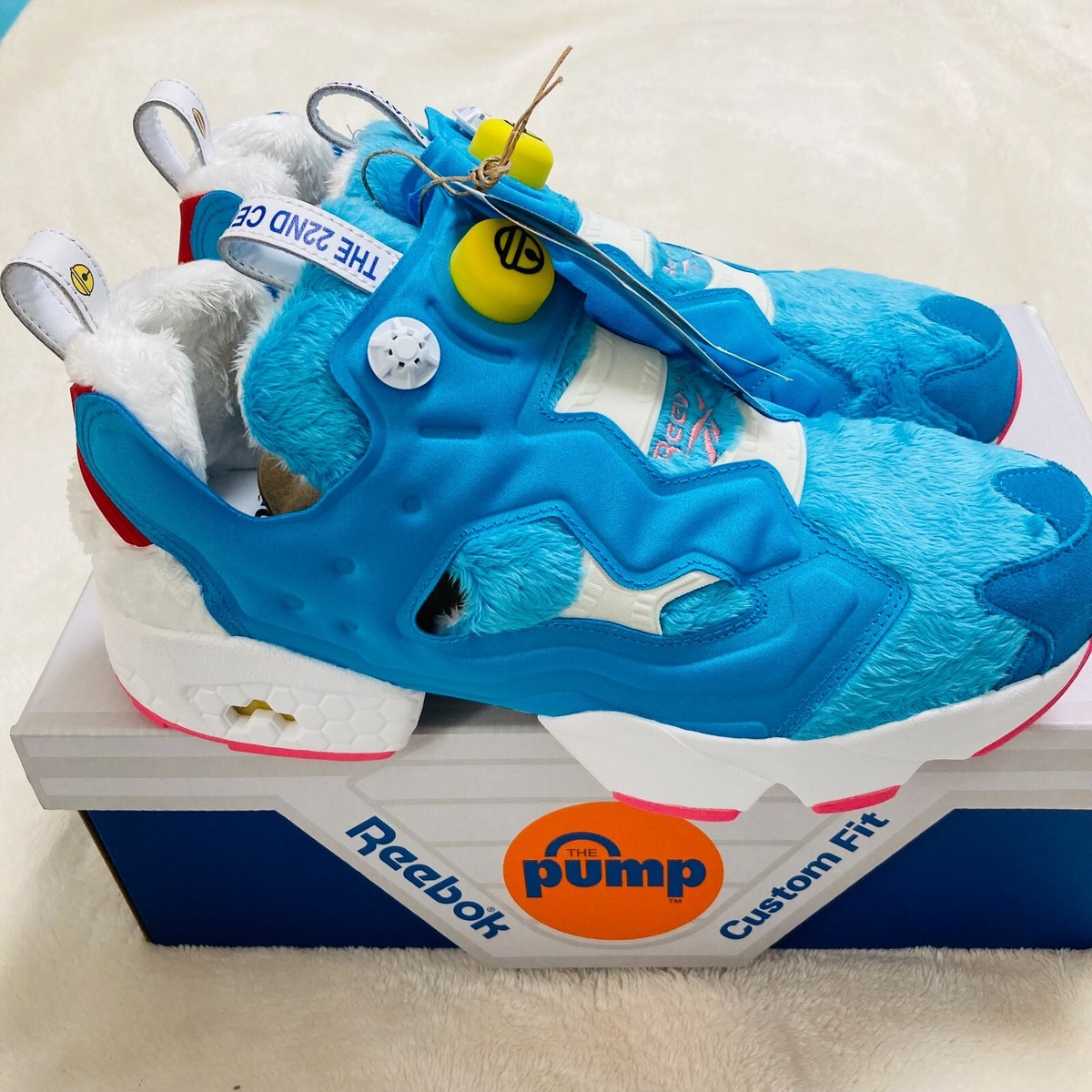 Reebok Doraemon x atmos x InstaPump Fury OG Furry Blue Size 9.5 | eBay