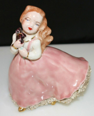1950 Vintage Holland Mold Ceramic Figurine Dancing Woman