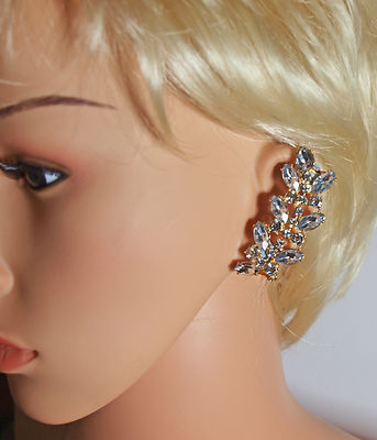 Goldfarbene Celebrity Style, Diamant, Ear Cuff  