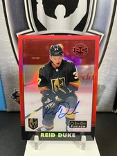 2020-21 O-Pee-Chee Platinum Retro Rainbow Red Autographs #R76 Reid Duke RC