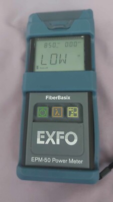 EXFO FiberBasix EPM-53-RB w/ Case InGaAs Detector EPM-50 Power Meter 850-1550 nm