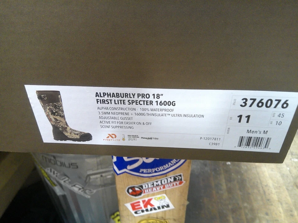 LEFT ONLY!!! LACROSSE ALPHABURLY PRO 18" SPECTER 1600G HUNT BOOTS 376076 SIZE 11 - Image 4 of 4