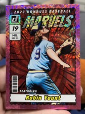 2023 Donruss Robin Yount Marvels pink fireworks #M4 Brewers