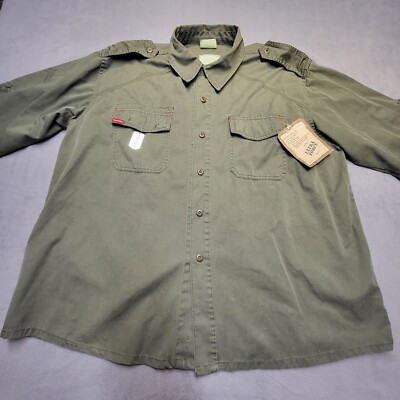 NWT Rothco Ultra Force BDU Shirt Mens XL Army Green Relaxed Fit